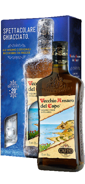 Vecchio Amaro Del Capo Astuccio + 2 Bicchieri